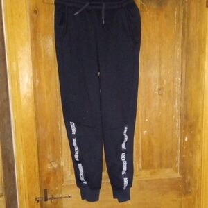 Abercrombie Kids Black Joggers with Elastic Waistband
